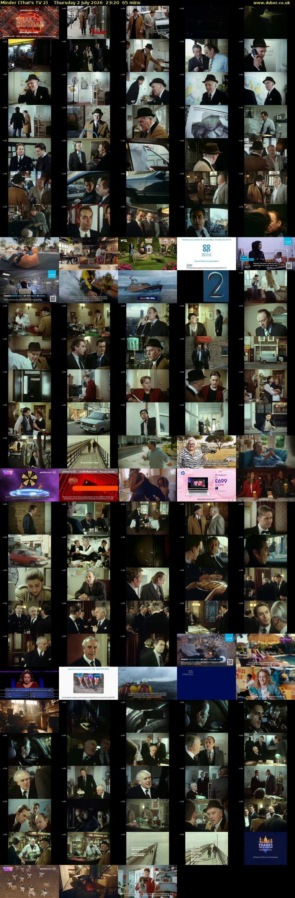 Minder (That's TV 2) Thursday 2 July 2026 23:20 - 00:25