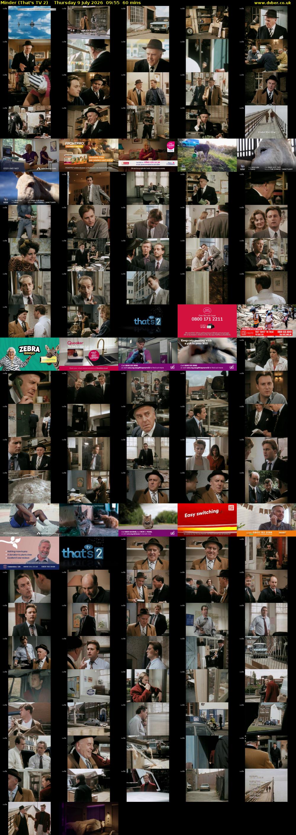 Minder (That's TV 2) Thursday 9 July 2026 09:55 - 10:55