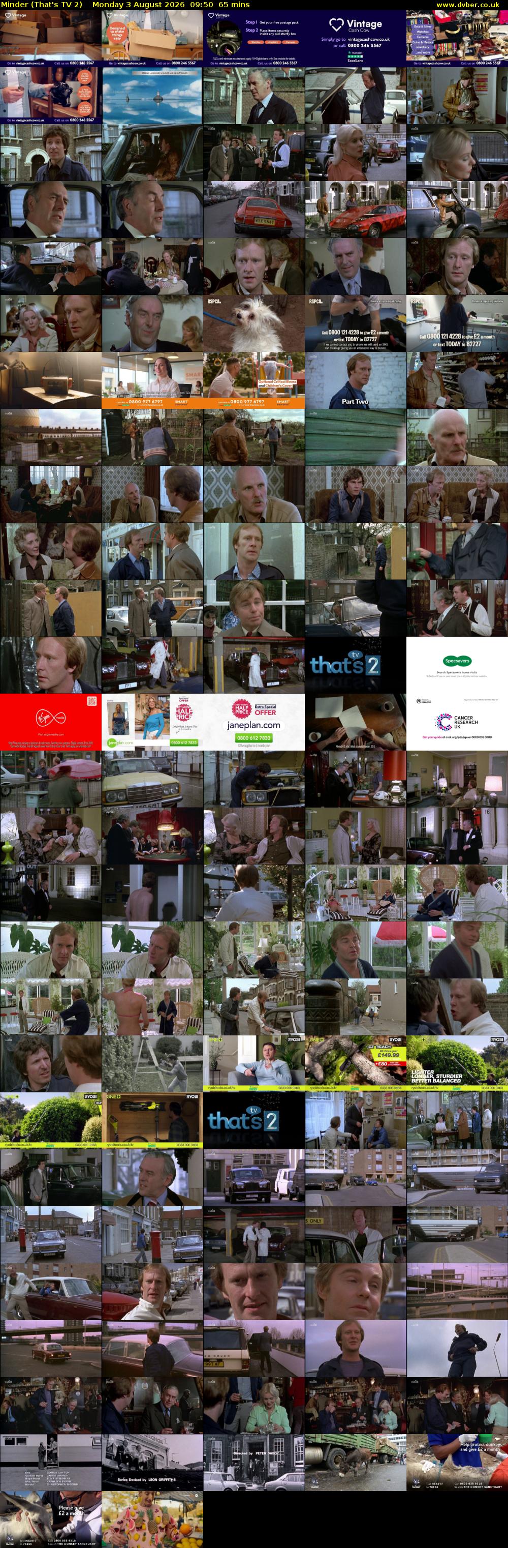 Minder (That's TV 2) Monday 3 August 2026 09:50 - 10:55