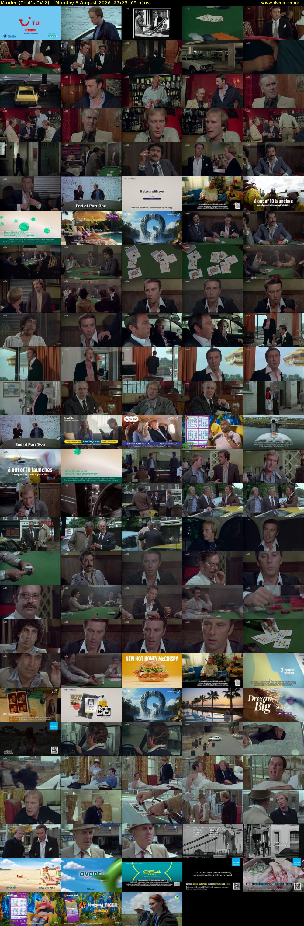 Minder (That's TV 2) Monday 3 August 2026 23:25 - 00:30