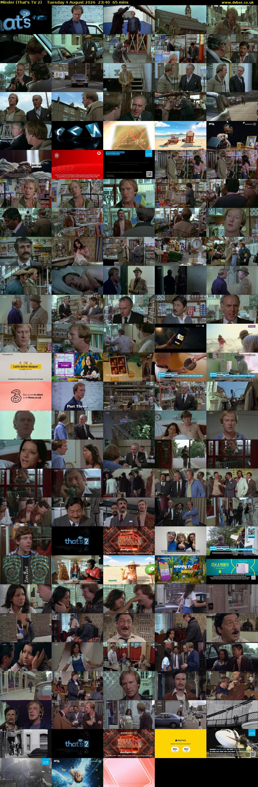 Minder (That's TV 2) Tuesday 4 August 2026 23:40 - 00:45