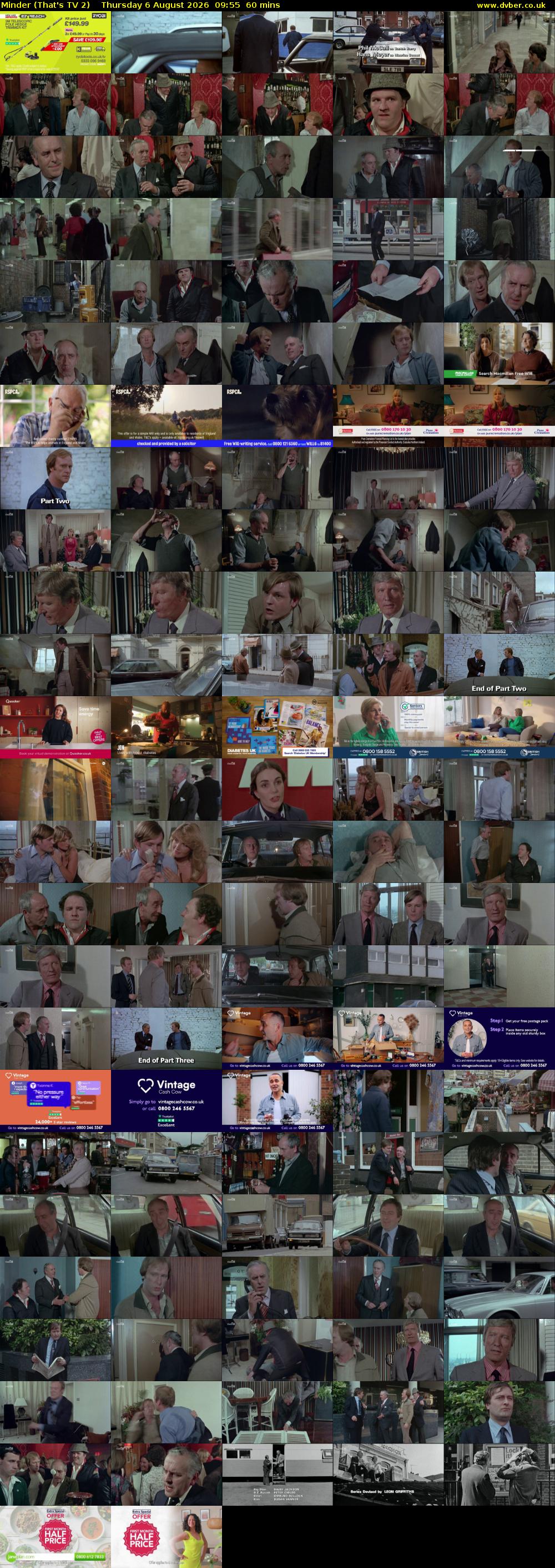 Minder (That's TV 2) Thursday 6 August 2026 09:55 - 10:55