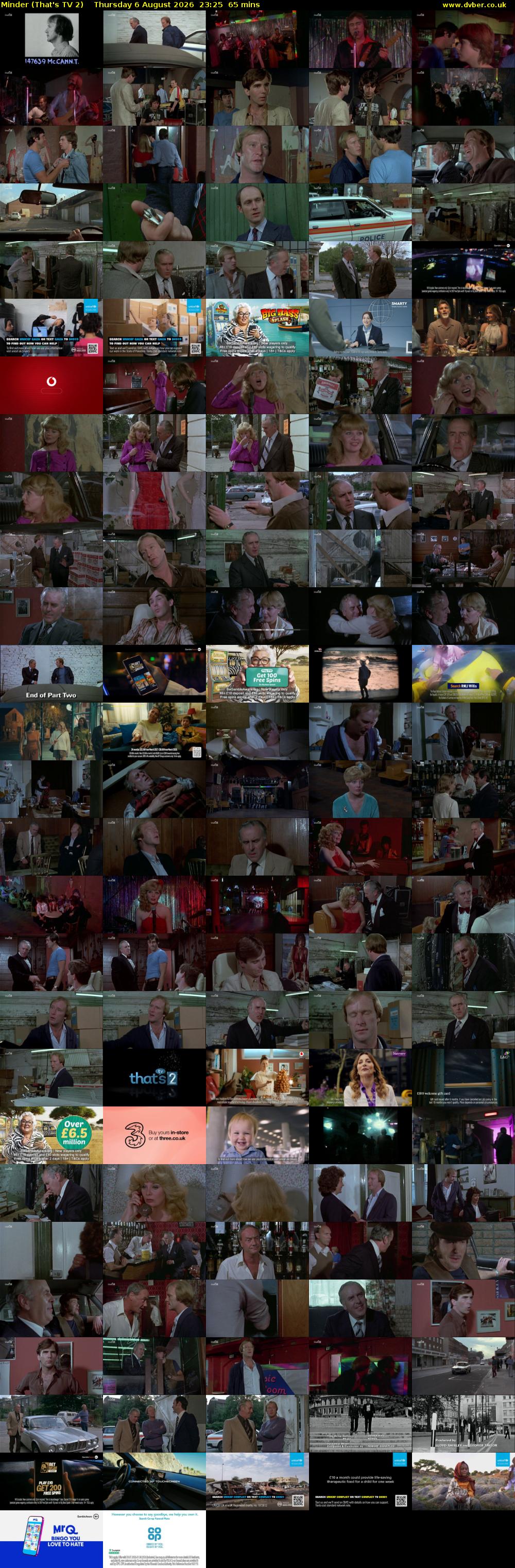 Minder (That's TV 2) Thursday 6 August 2026 23:25 - 00:30