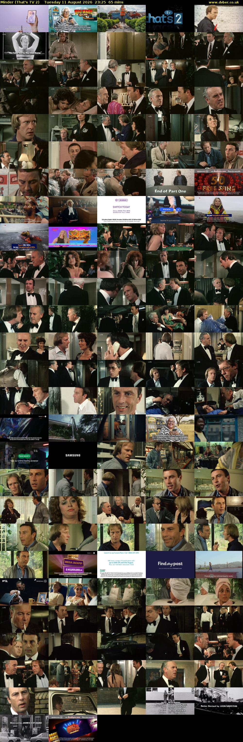 Minder (That's TV 2) Tuesday 11 August 2026 23:25 - 00:30
