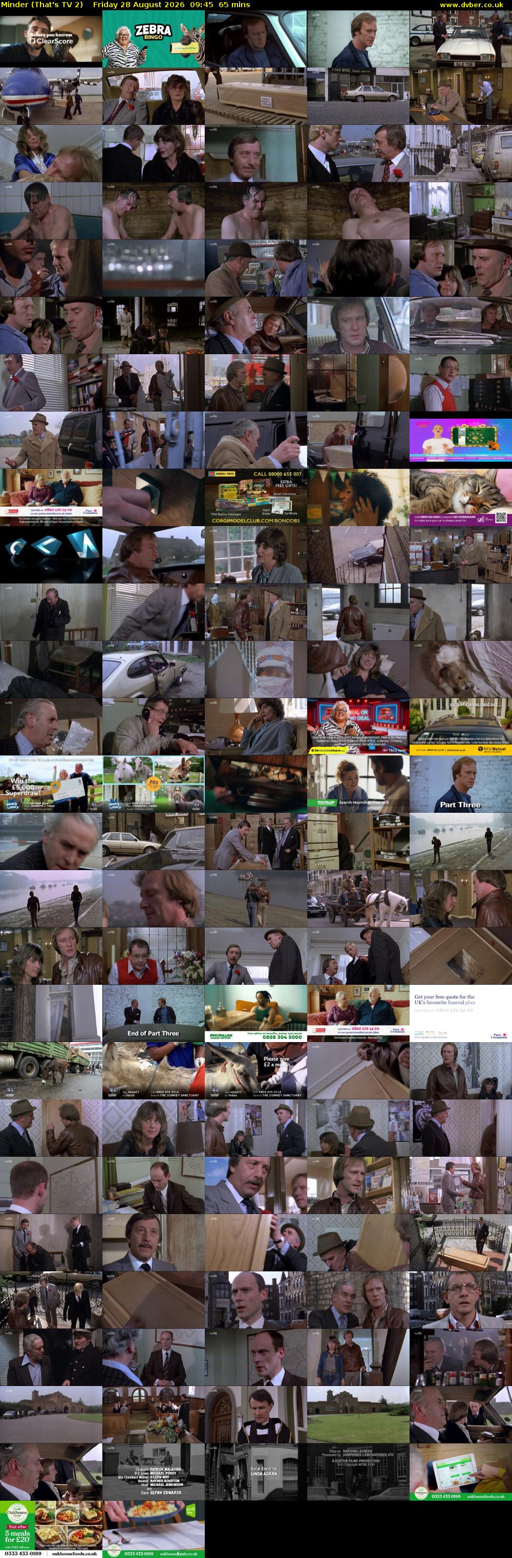 Minder (That's TV 2) Friday 28 August 2026 09:45 - 10:50
