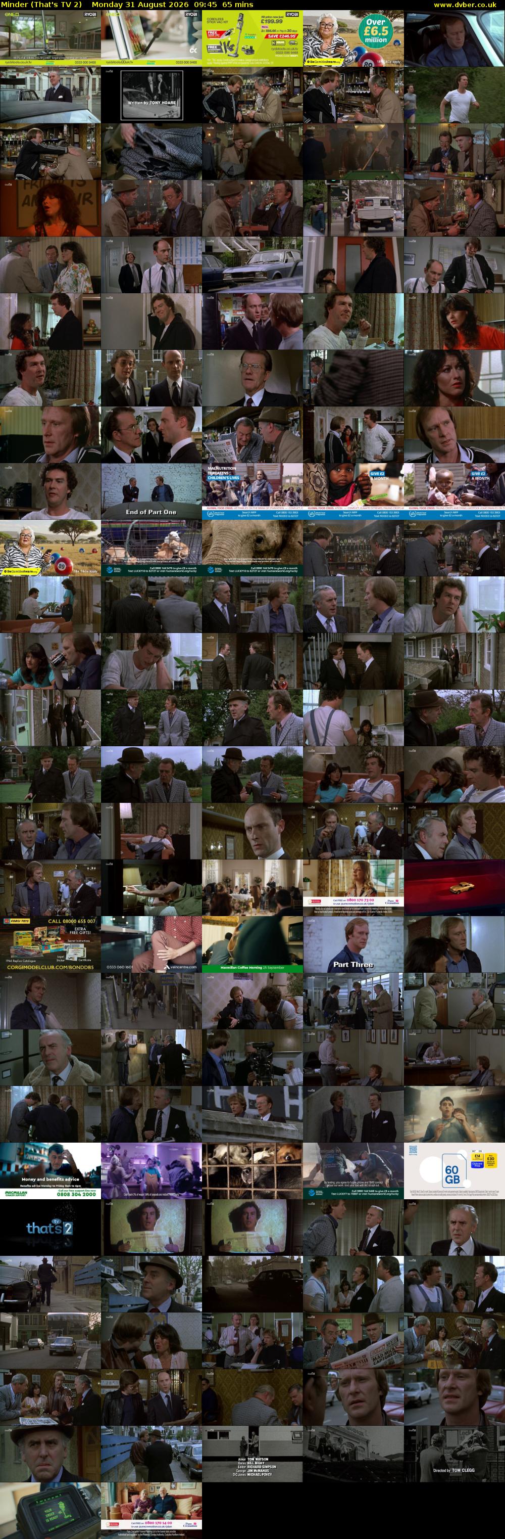 Minder (That's TV 2) Monday 31 August 2026 09:45 - 10:50