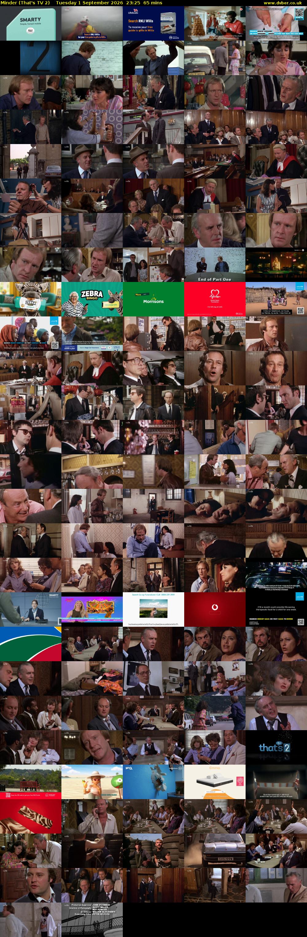 Minder (That's TV 2) Tuesday 1 September 2026 23:25 - 00:30