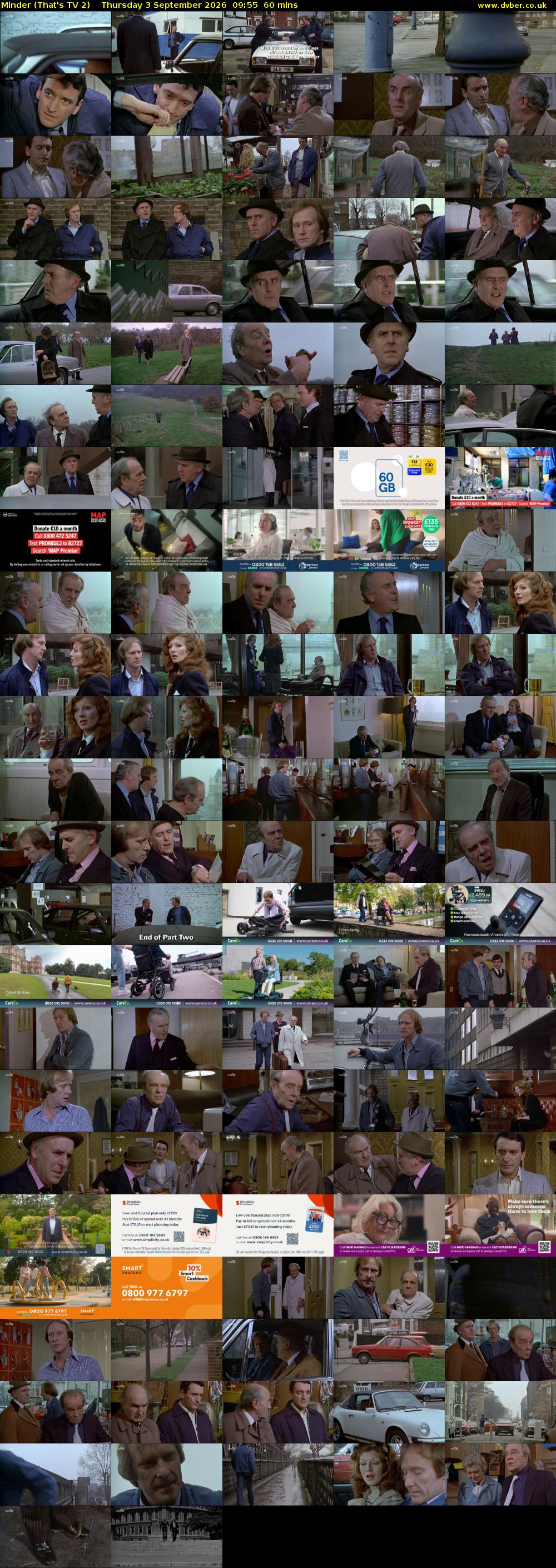 Minder (That's TV 2) Thursday 3 September 2026 09:55 - 10:55
