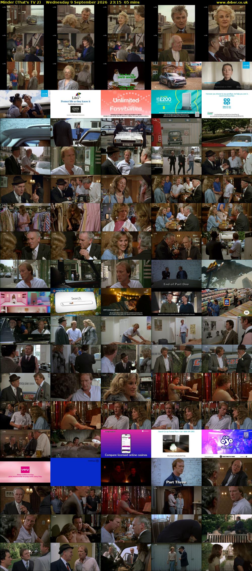 Minder (That's TV 2) Wednesday 9 September 2026 23:15 - 00:20