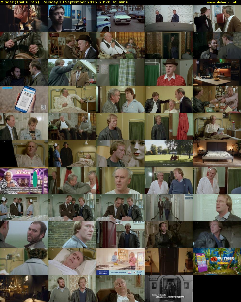 Minder (That's TV 2) Sunday 13 September 2026 23:20 - 00:25