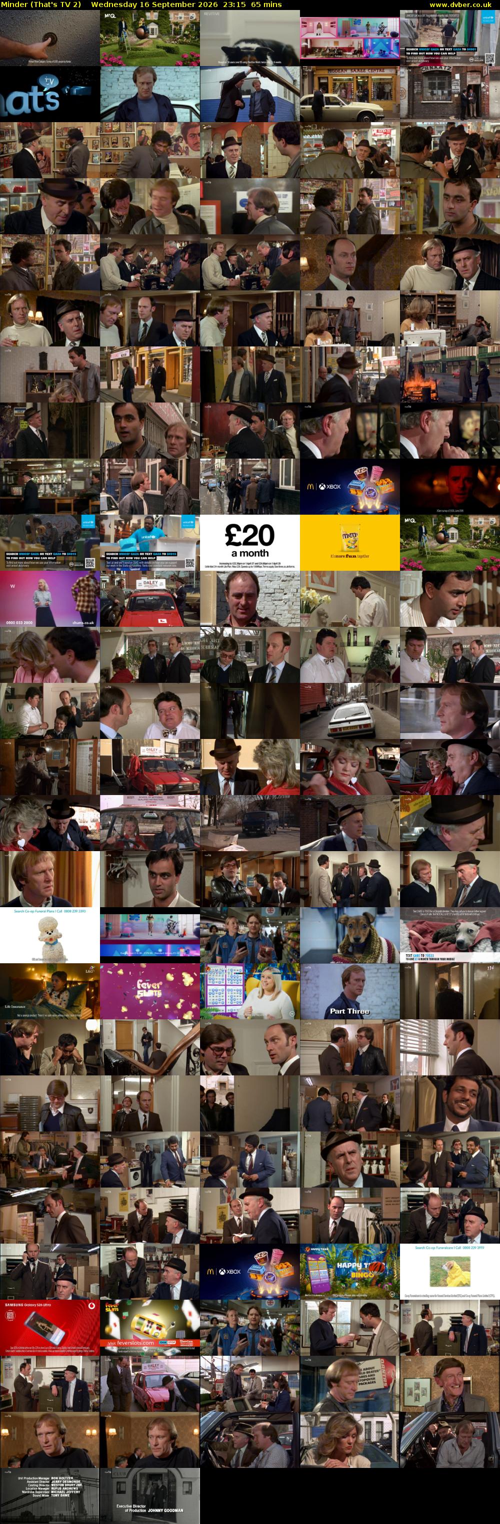 Minder (That's TV 2) Wednesday 16 September 2026 23:15 - 00:20