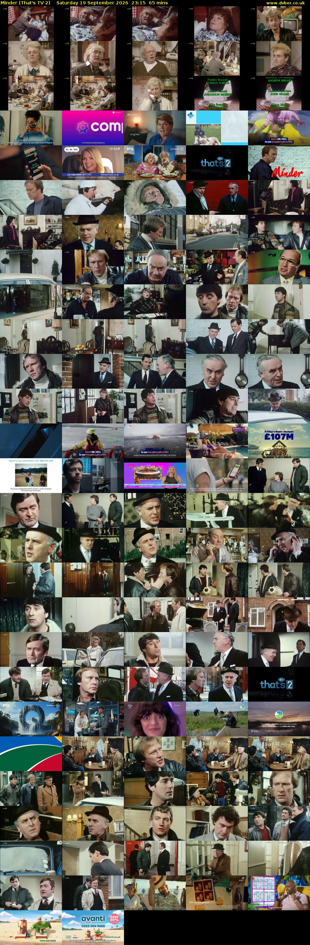 Minder (That's TV 2) Saturday 19 September 2026 23:15 - 00:20