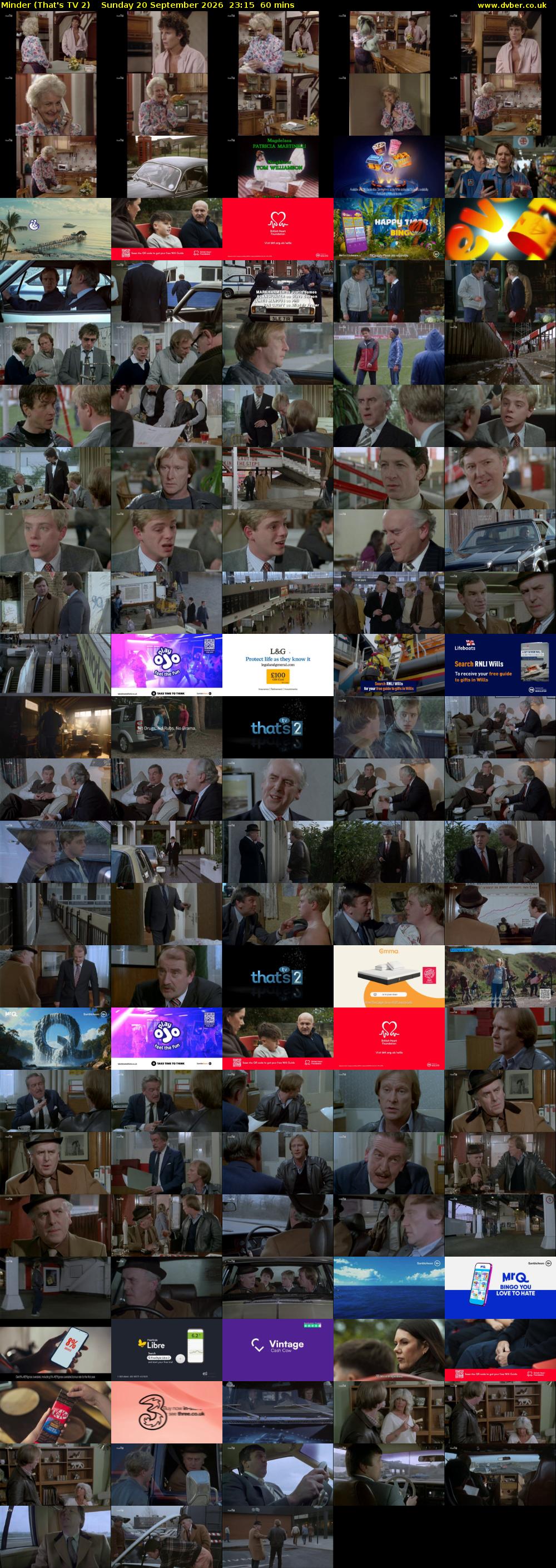 Minder (That's TV 2) Sunday 20 September 2026 23:15 - 00:15