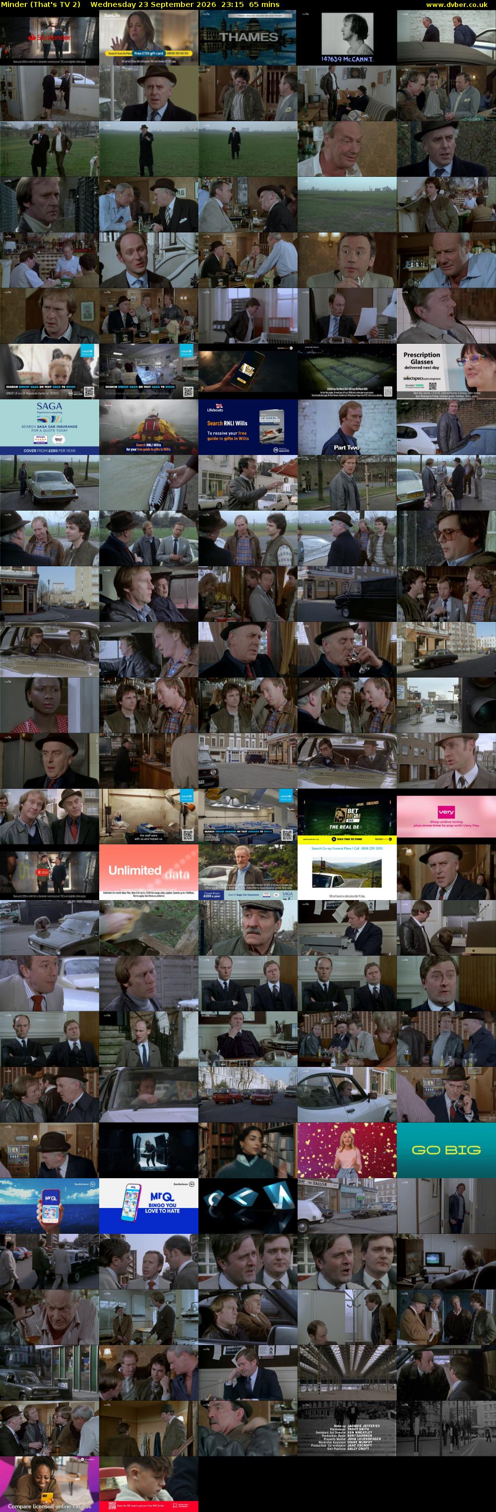 Minder (That's TV 2) Wednesday 23 September 2026 23:15 - 00:20