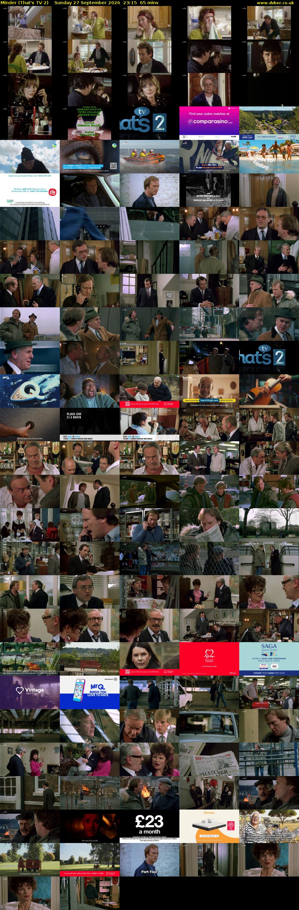 Minder (That's TV 2) Sunday 27 September 2026 23:15 - 00:20