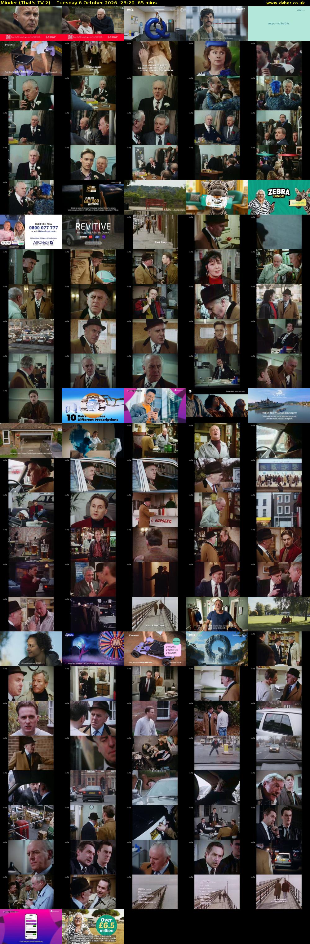 Minder (That's TV 2) Tuesday 6 October 2026 23:20 - 00:25