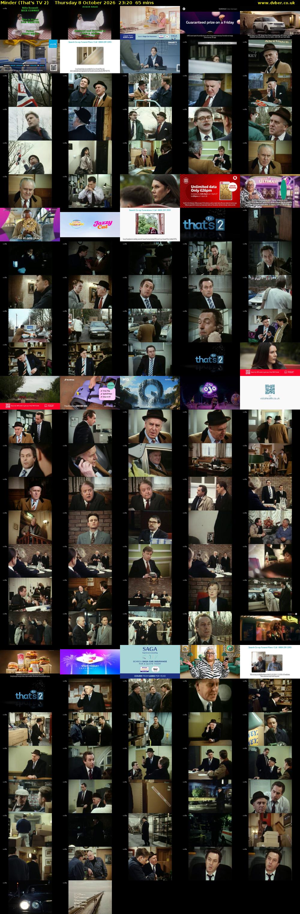 Minder (That's TV 2) Thursday 8 October 2026 23:20 - 00:25
