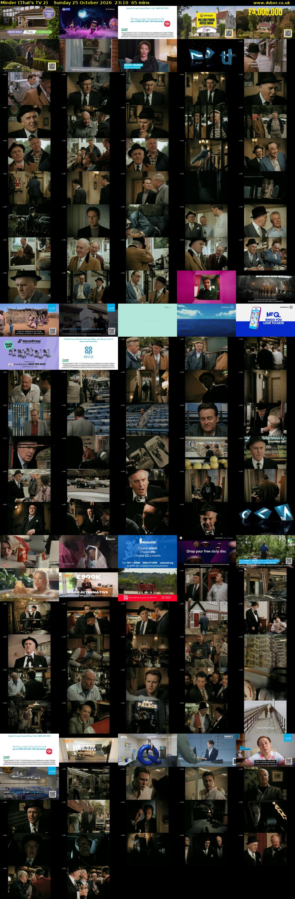 Minder (That's TV 2) Sunday 25 October 2026 23:10 - 00:15