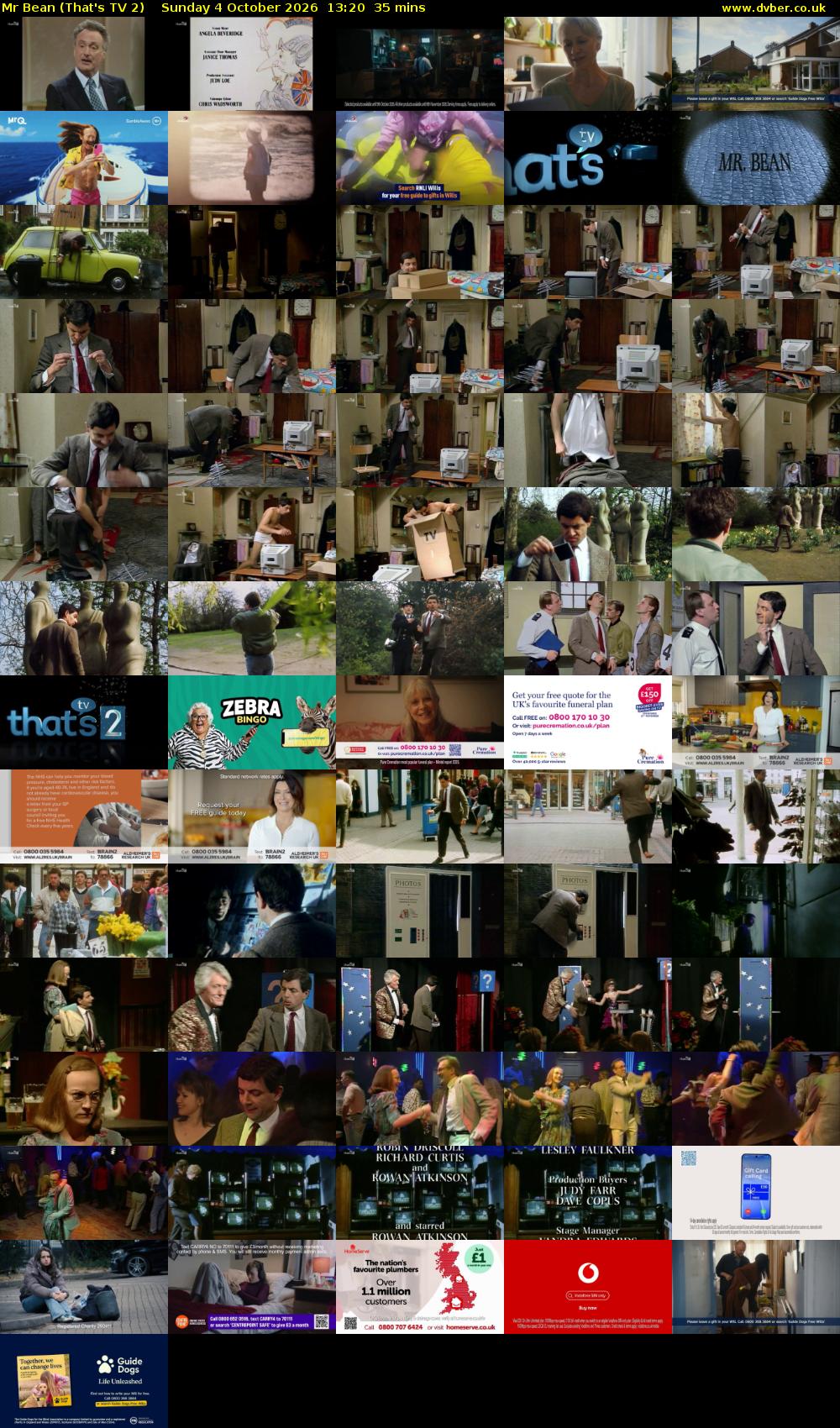 Mr Bean (That's TV 2) Sunday 4 October 2026 13:20 - 13:55