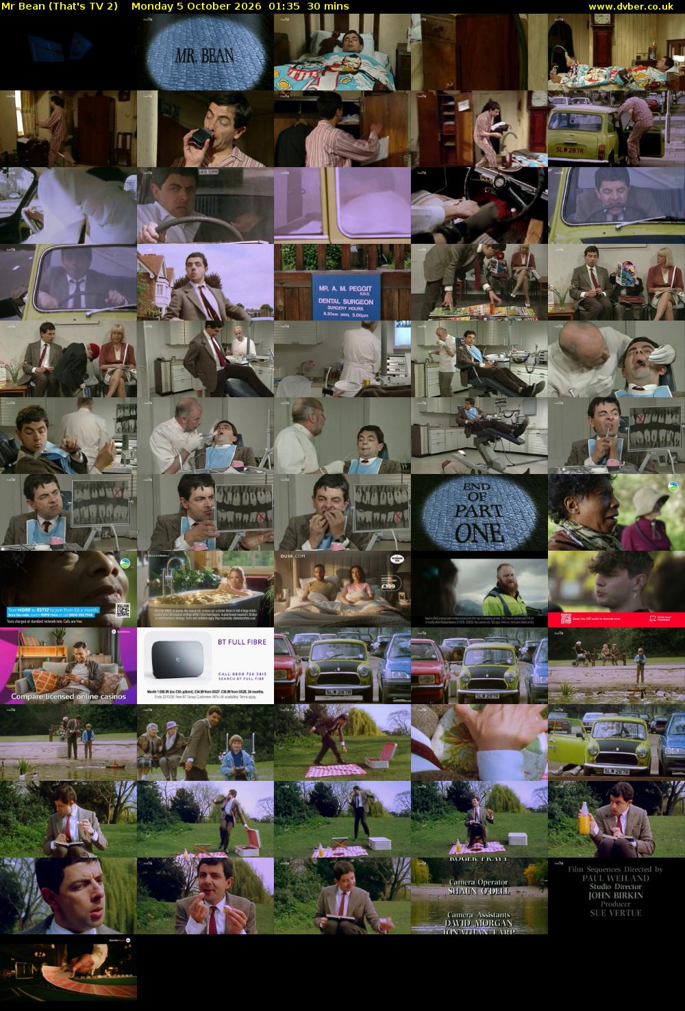 Mr Bean (That's TV 2) Monday 5 October 2026 01:35 - 02:05