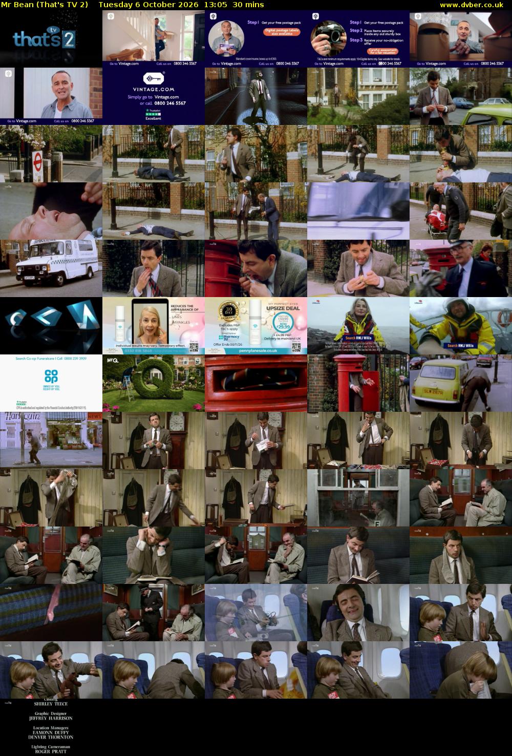 Mr Bean (That's TV 2) Tuesday 6 October 2026 13:05 - 13:35