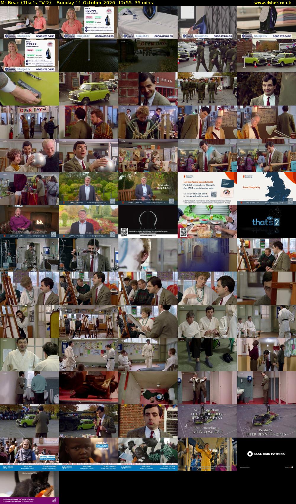 Mr Bean (That's TV 2) Sunday 11 October 2026 12:55 - 13:30