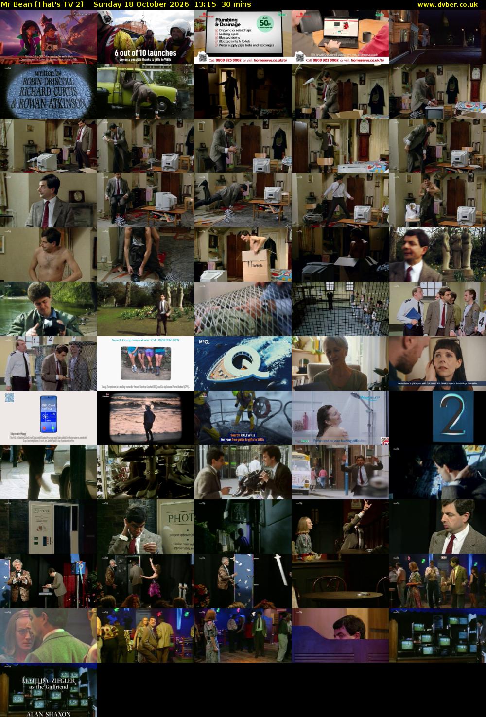 Mr Bean (That's TV 2) Sunday 18 October 2026 13:15 - 13:45