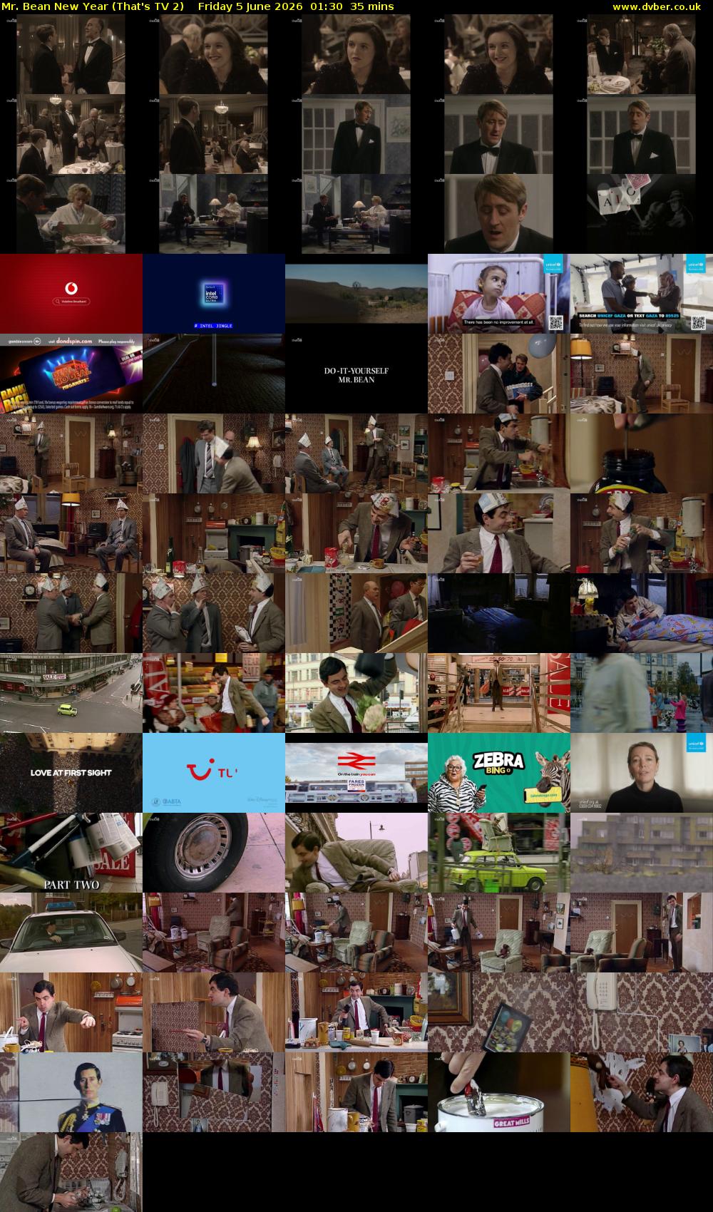 Mr. Bean New Year (That's TV 2) Friday 5 June 2026 01:30 - 02:05