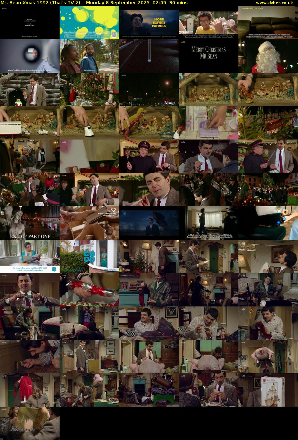 Mr. Bean Xmas 1992 (That's TV 2) Monday 8 September 2025 02:05 - 02:35