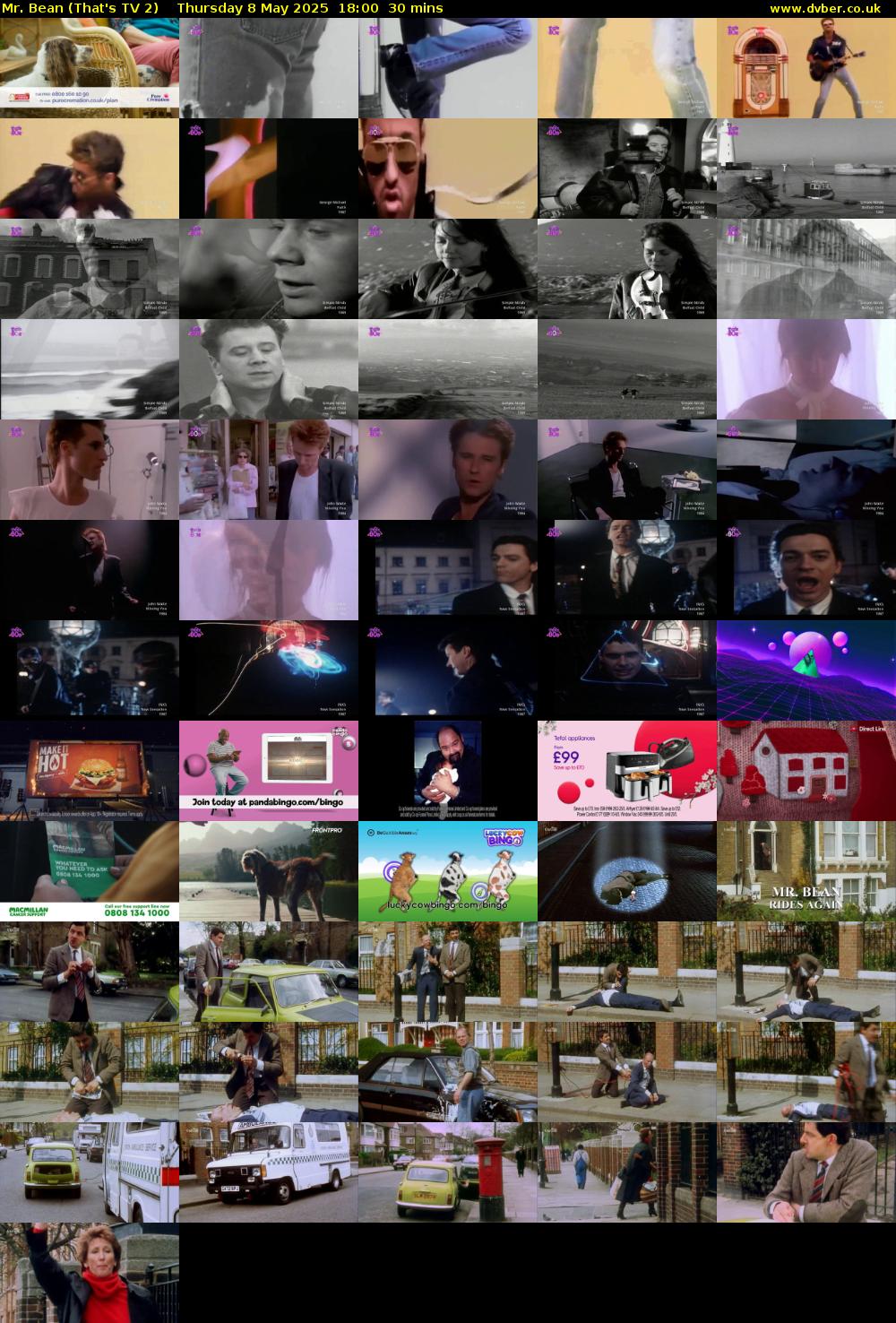 Mr. Bean (That's TV 2) Thursday 8 May 2025 18:00 - 18:30