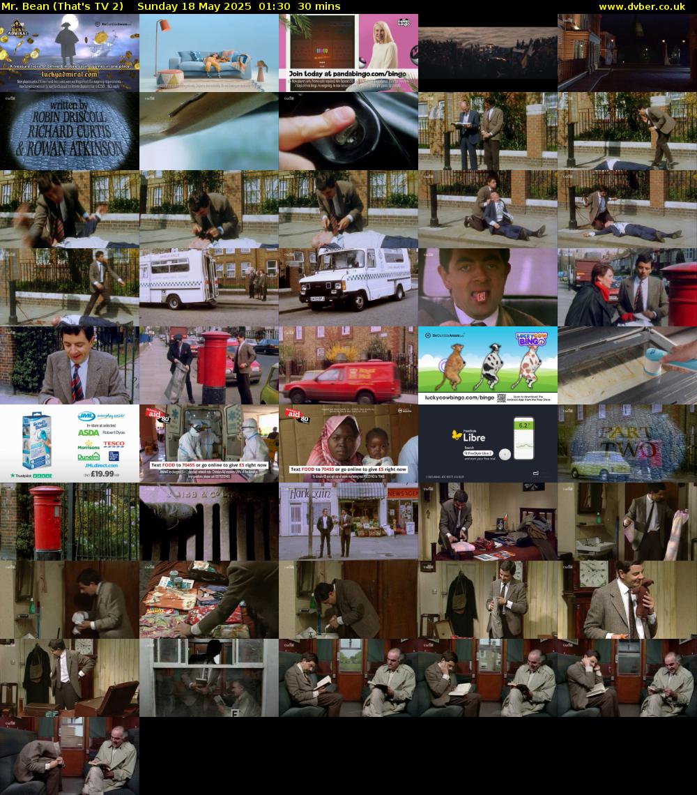 Mr. Bean (That's TV 2) Sunday 18 May 2025 01:30 - 02:00