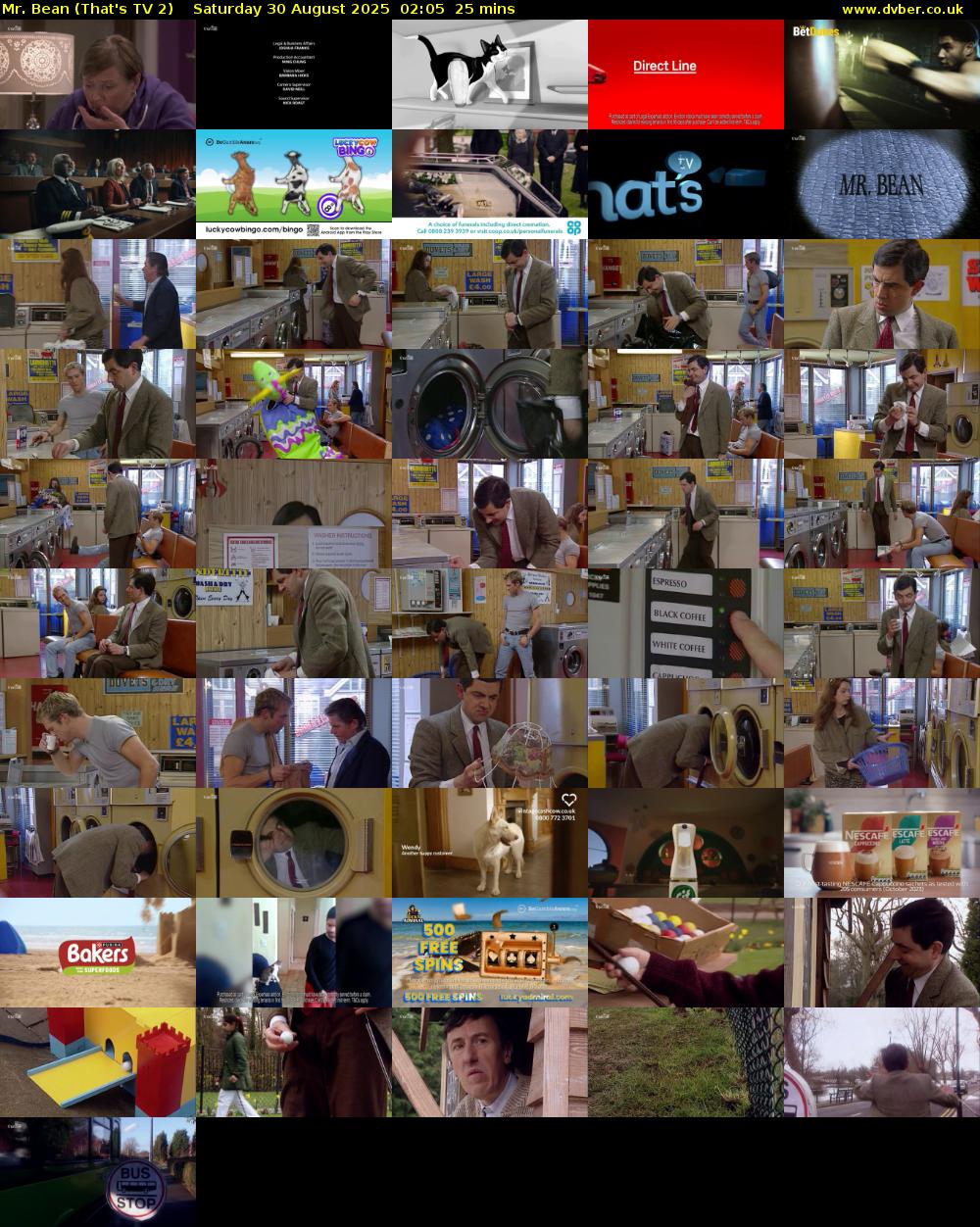 Mr. Bean (That's TV 2) Saturday 30 August 2025 02:05 - 02:30