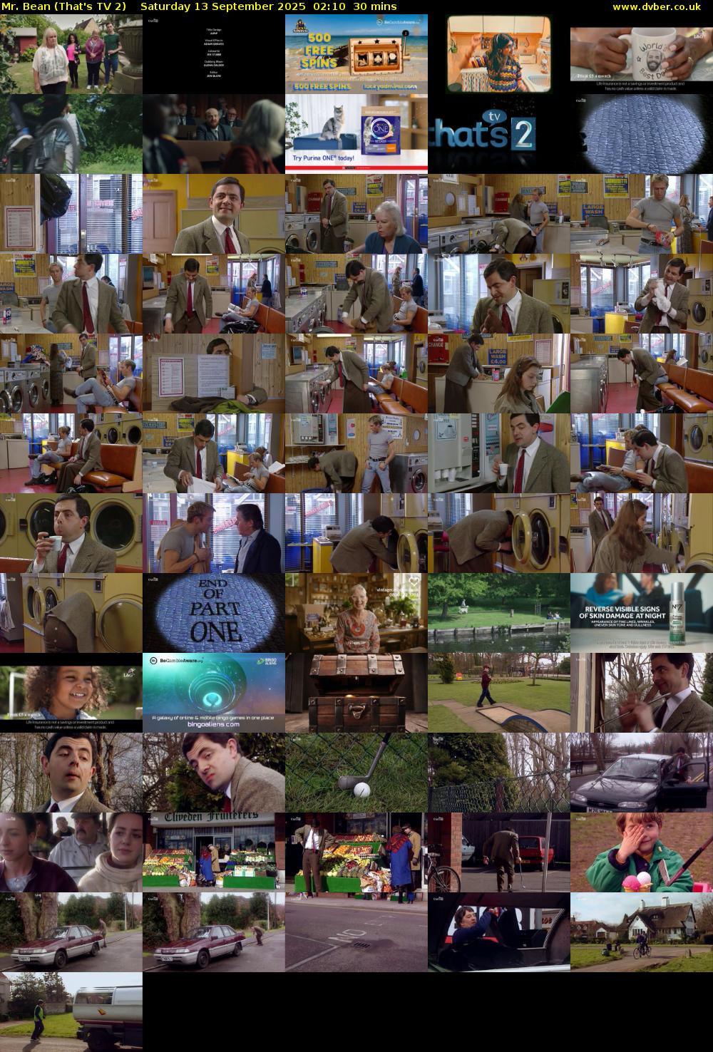 Mr. Bean (That's TV 2) Saturday 13 September 2025 02:10 - 02:40
