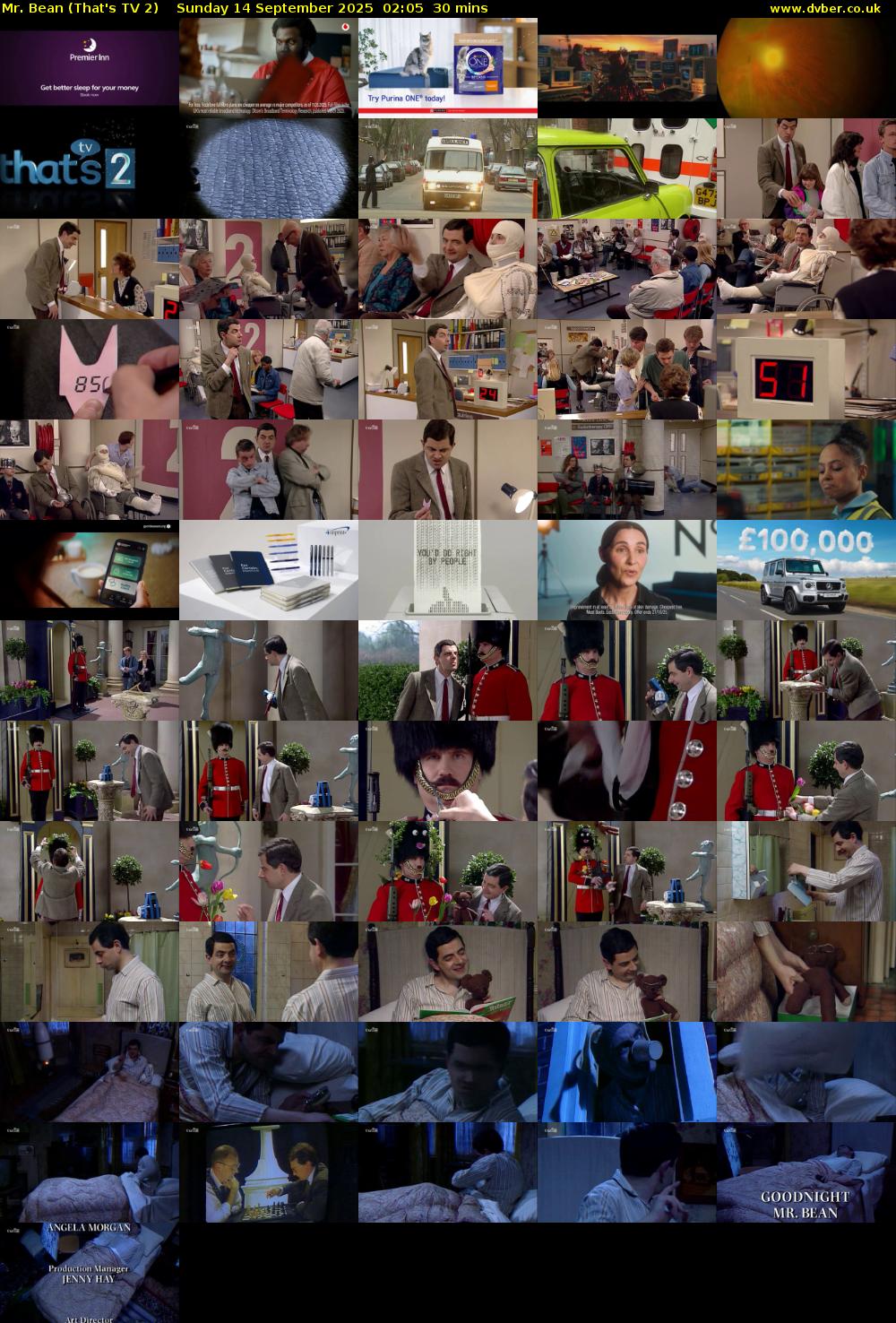 Mr. Bean (That's TV 2) Sunday 14 September 2025 02:05 - 02:35