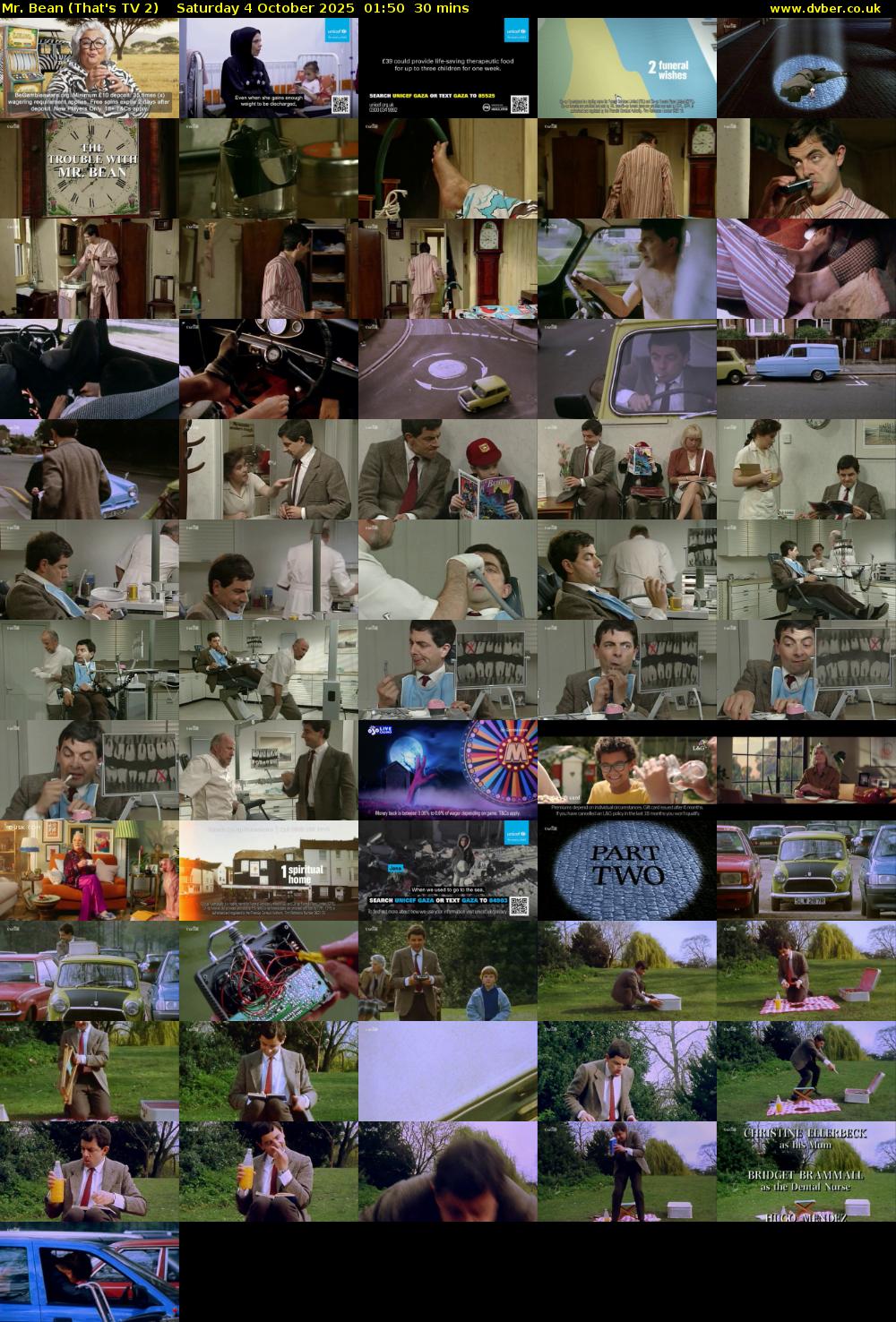 Mr. Bean (That's TV 2) Saturday 4 October 2025 01:50 - 02:20