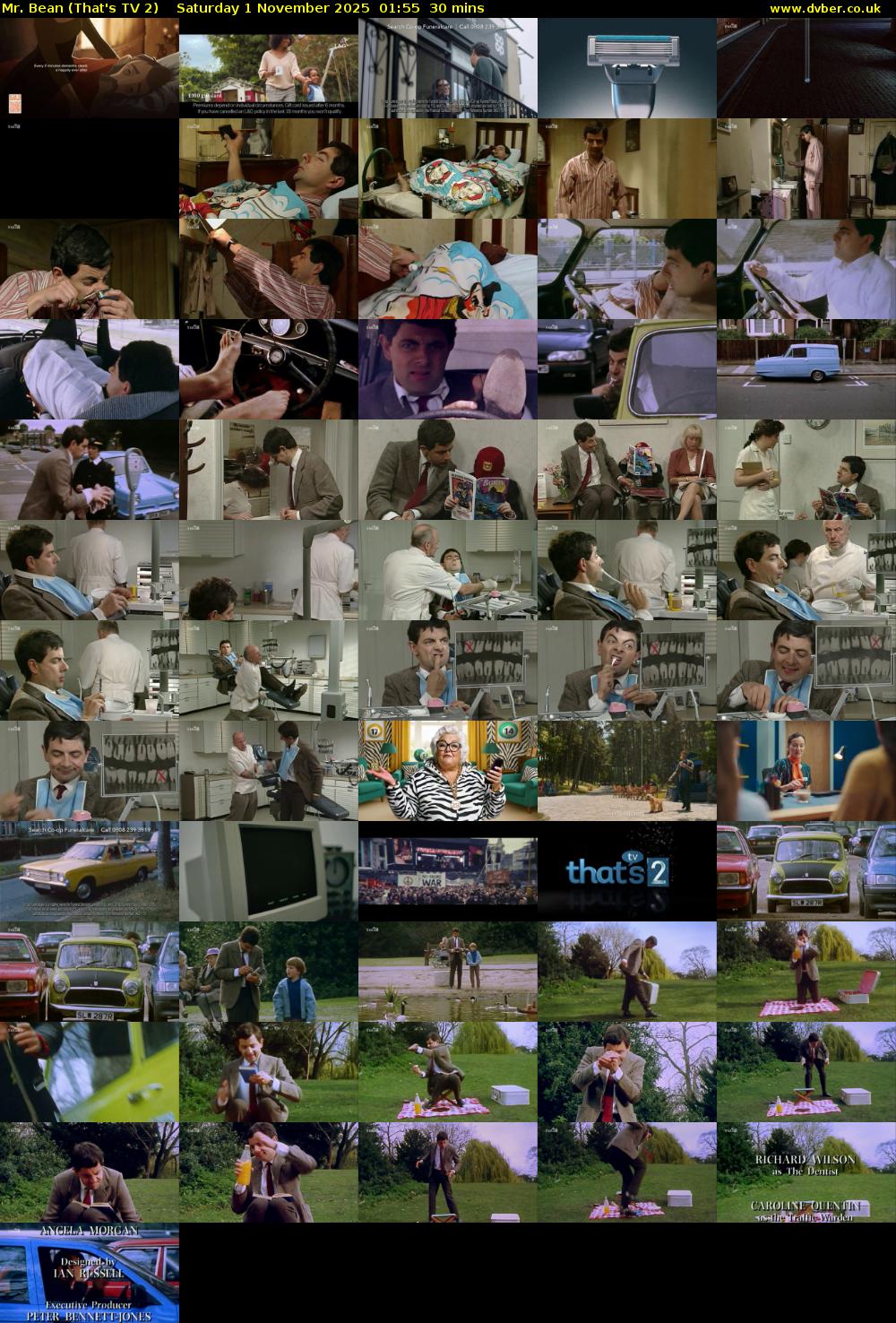 Mr. Bean (That's TV 2) Saturday 1 November 2025 01:55 - 02:25