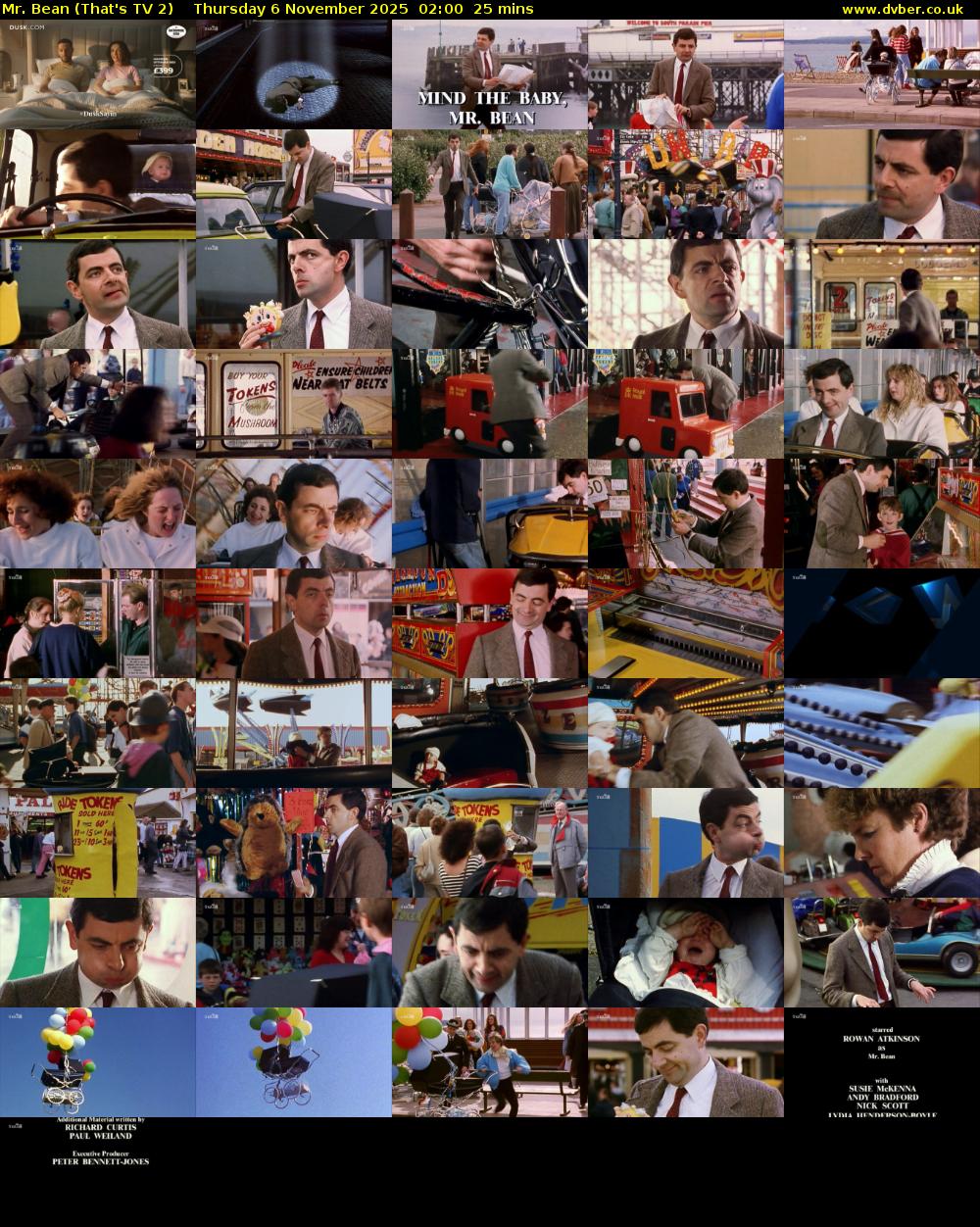 Mr. Bean (That's TV 2) Thursday 6 November 2025 02:00 - 02:25