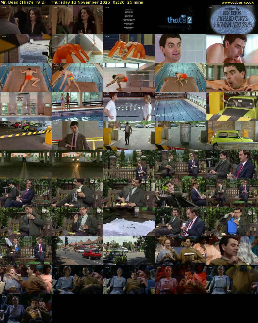 Mr. Bean (That's TV 2) Thursday 13 November 2025 02:20 - 02:45