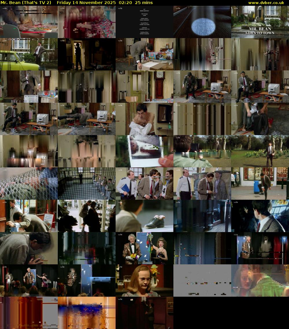 Mr. Bean (That's TV 2) Friday 14 November 2025 02:20 - 02:45