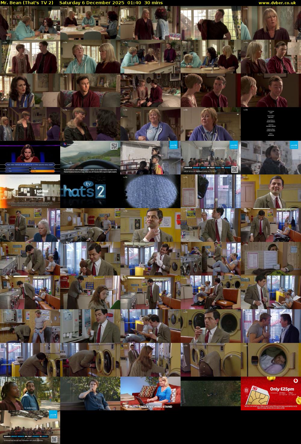 Mr. Bean (That's TV 2) Saturday 6 December 2025 01:40 - 02:10