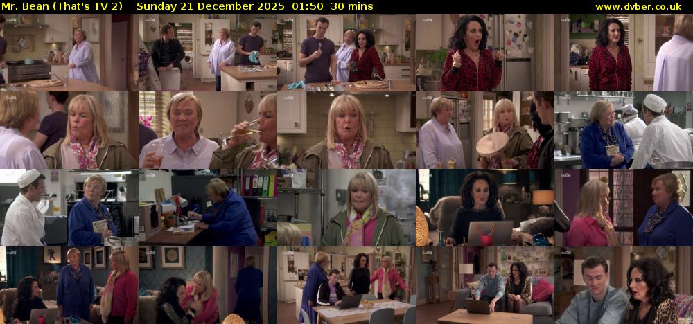 Mr. Bean (That's TV 2) Sunday 21 December 2025 01:50 - 02:20