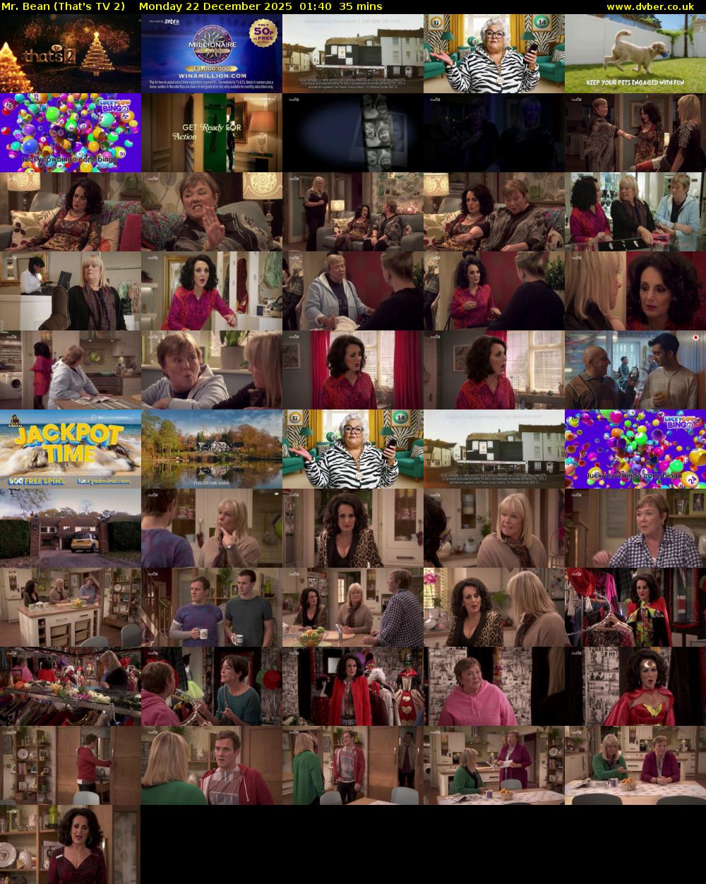 Mr. Bean (That's TV 2) Monday 22 December 2025 01:40 - 02:15