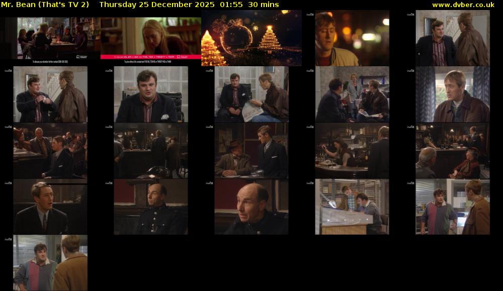 Mr. Bean (That's TV 2) Thursday 25 December 2025 01:55 - 02:25