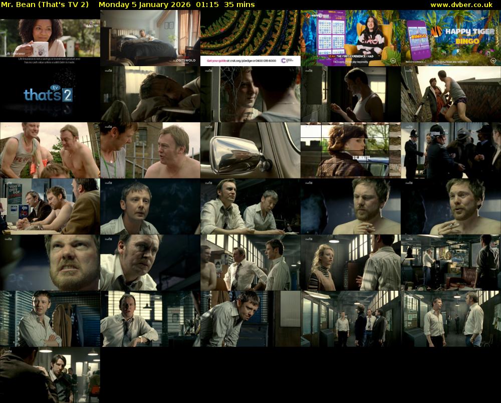 Mr. Bean (That's TV 2) Monday 5 January 2026 01:15 - 01:50