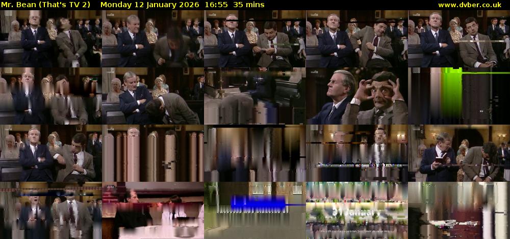 Mr. Bean (That's TV 2) Monday 12 January 2026 16:55 - 17:30