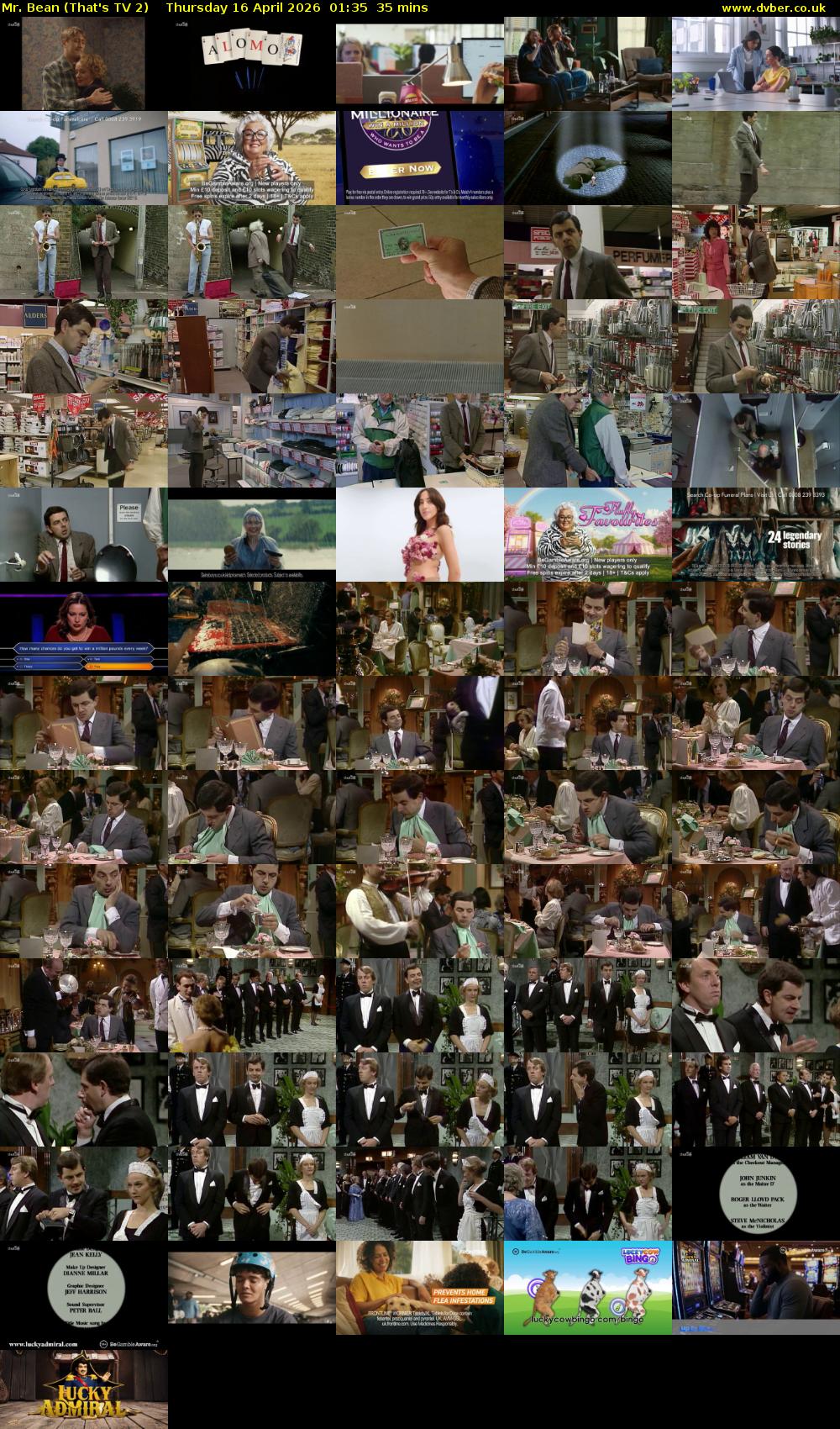 Mr. Bean (That's TV 2) Thursday 16 April 2026 01:35 - 02:10