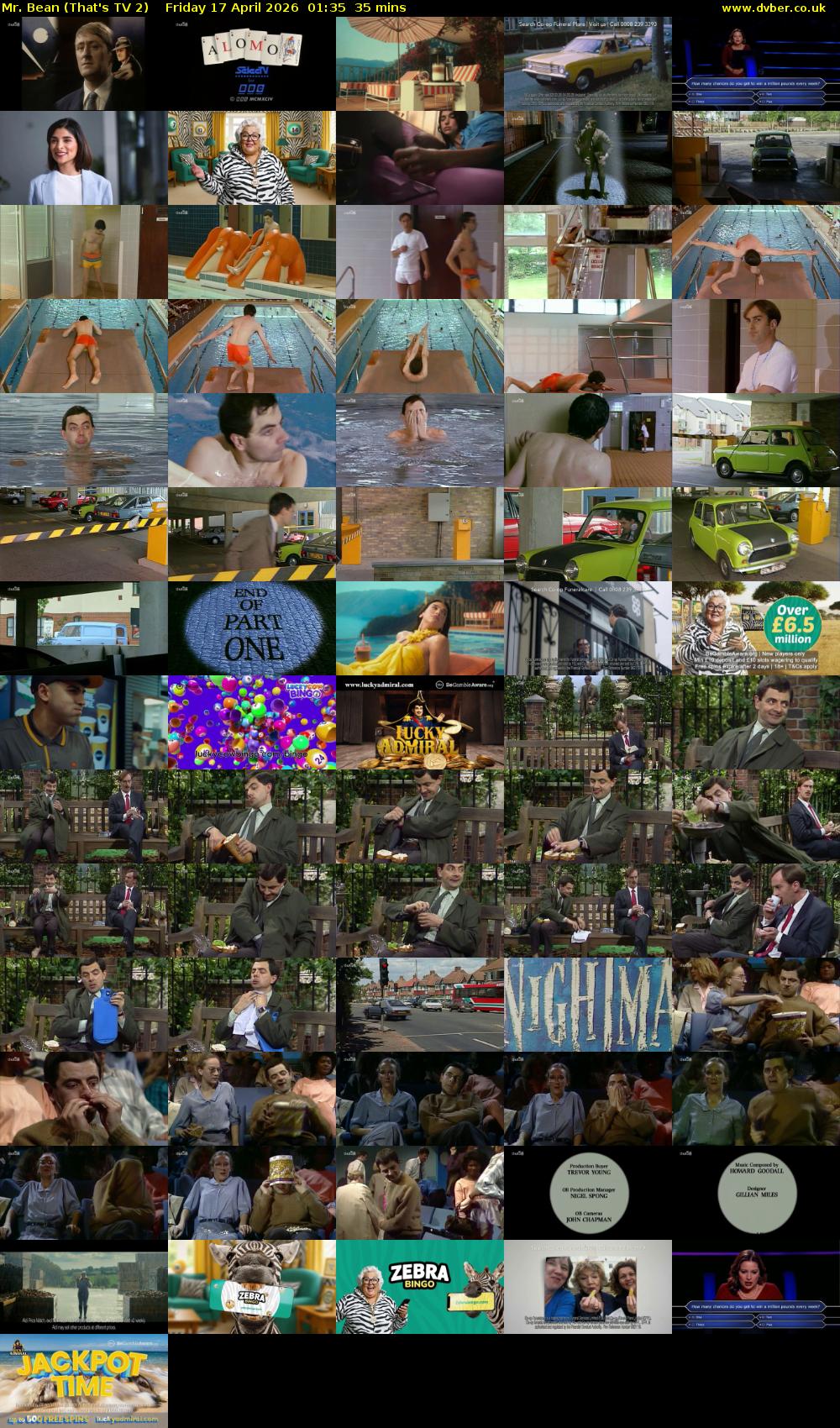 Mr. Bean (That's TV 2) Friday 17 April 2026 01:35 - 02:10