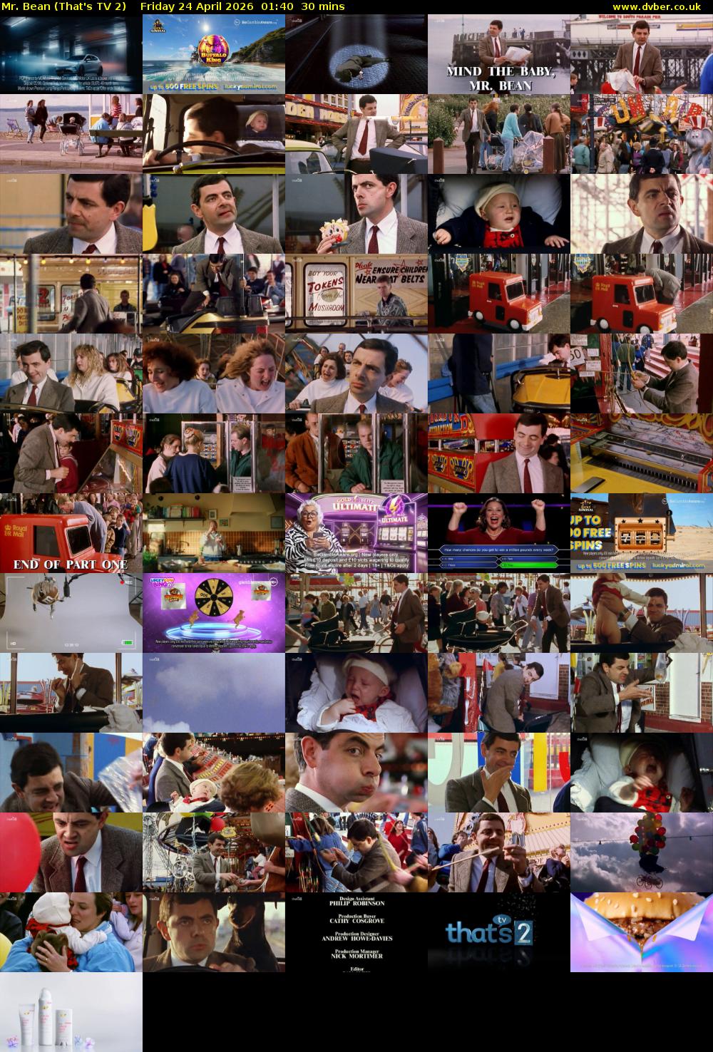 Mr. Bean (That's TV 2) Friday 24 April 2026 01:40 - 02:10
