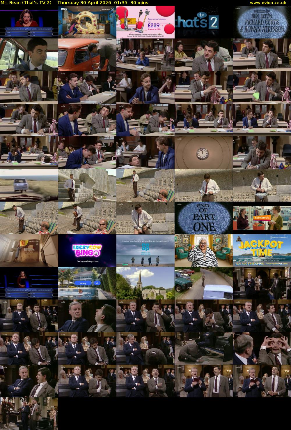 Mr. Bean (That's TV 2) Thursday 30 April 2026 01:35 - 02:05