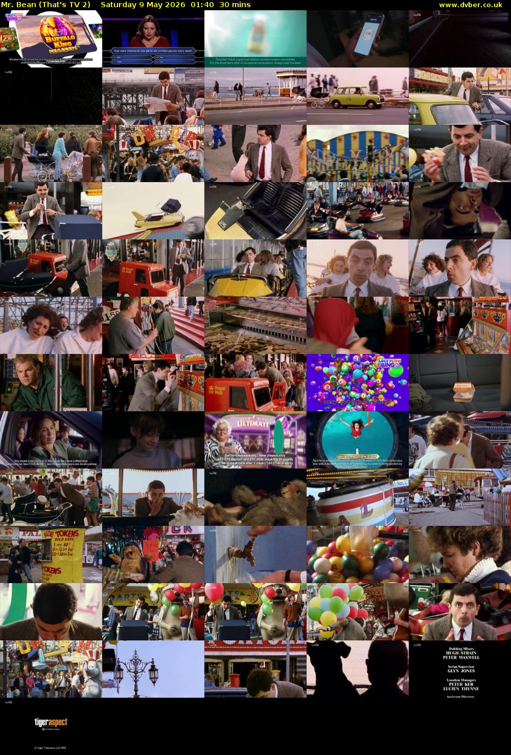Mr. Bean (That's TV 2) Saturday 9 May 2026 01:40 - 02:10